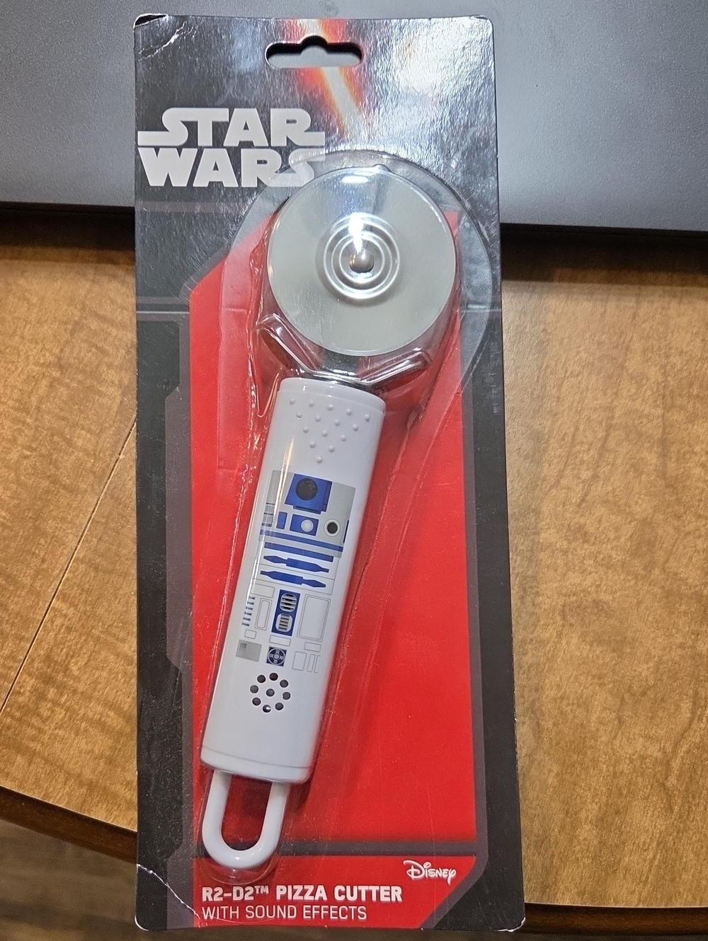 Star Wars R2-D2 Pizza Cutter - White & Blue with Sound NEW